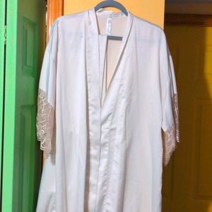 Bridal silk robe M